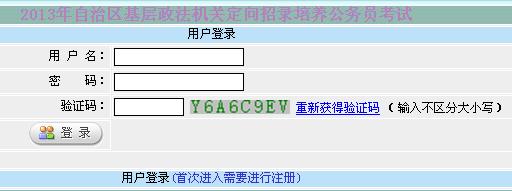 新疆人事考试中心2013年政法干警准考证打印